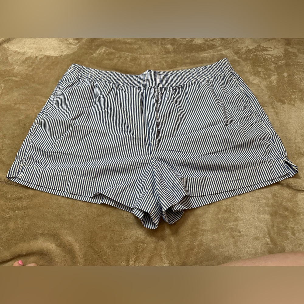 XXL Striped Blue Women's PullOn Shorts